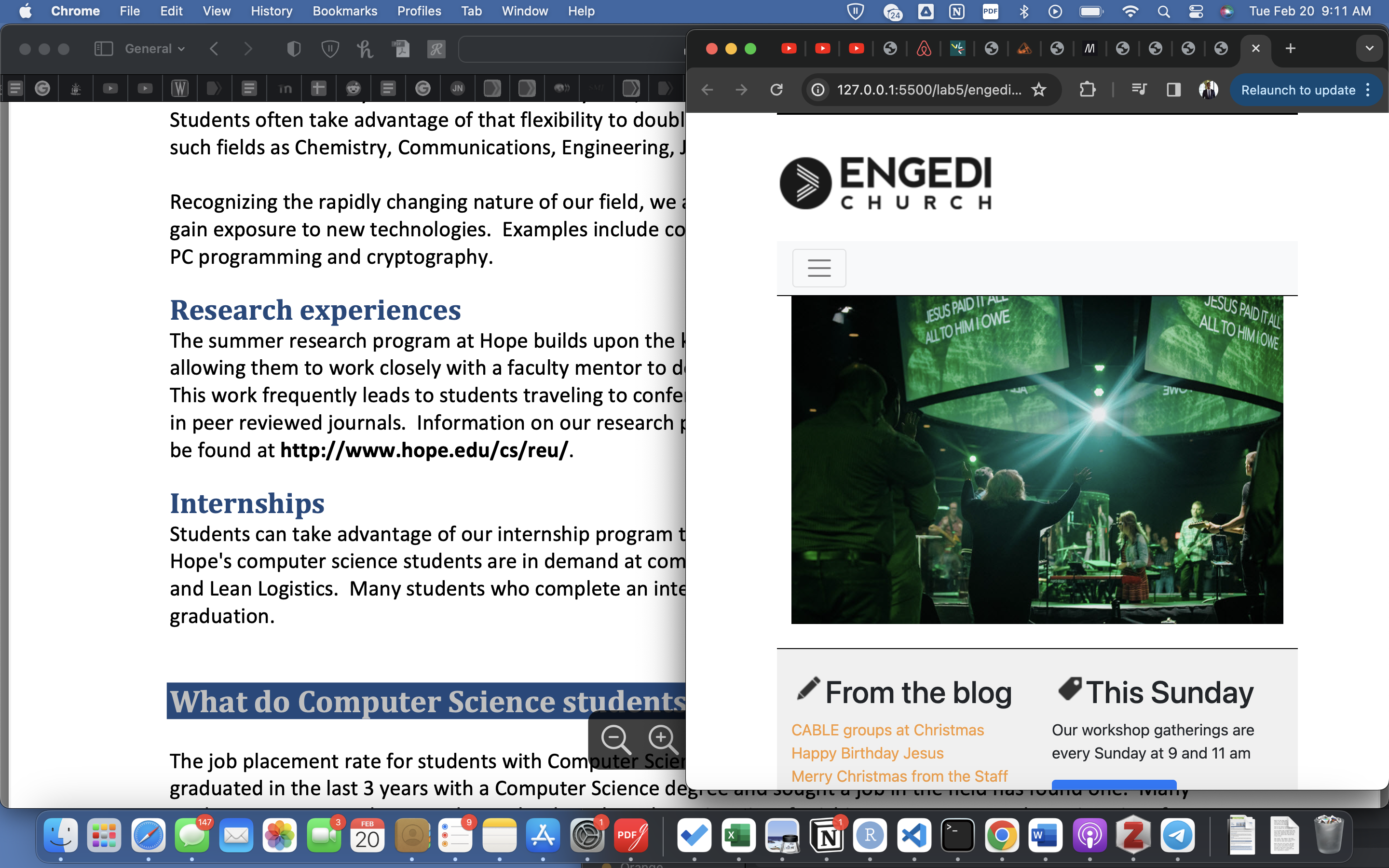 With hamburger menu